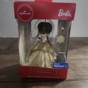Hallmark Holiday Barbie African American Christmas Tree Ornament from 2020.